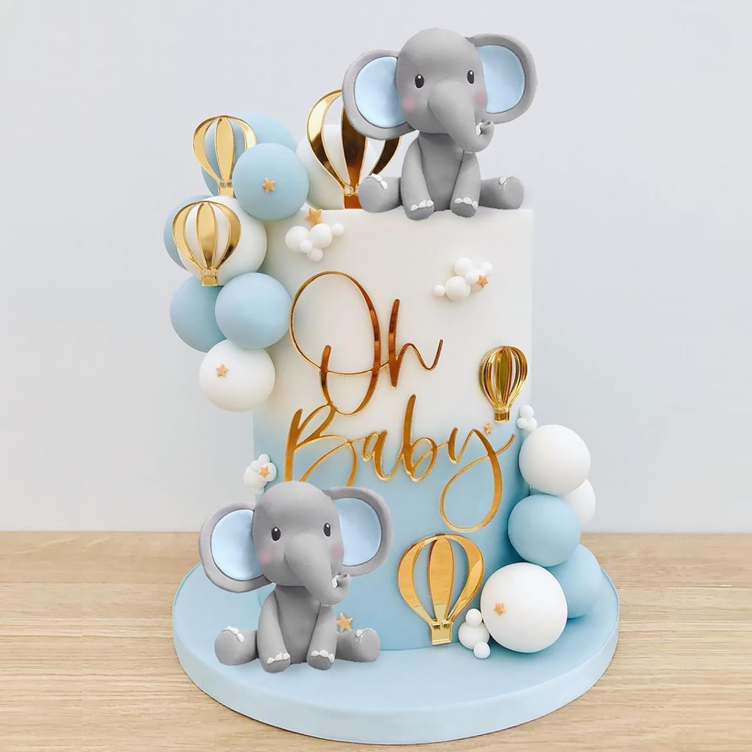 Confetti Balloon Set - 코끼리 케이크 장식 아기 케이크 토퍼