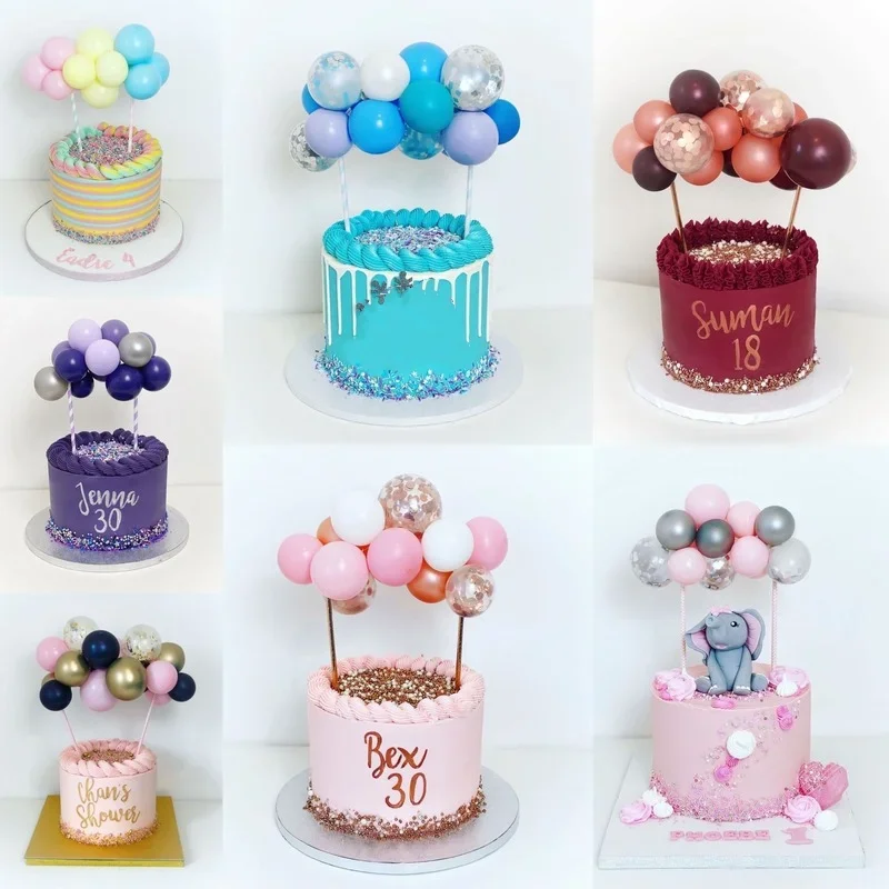 Confetti Balloon Set - 10 Pcs 5 인치 풍선 케이크