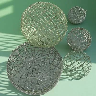 Wedding Decoration Supply - 5Pcs 장식 꽃 공 프레임 잔디