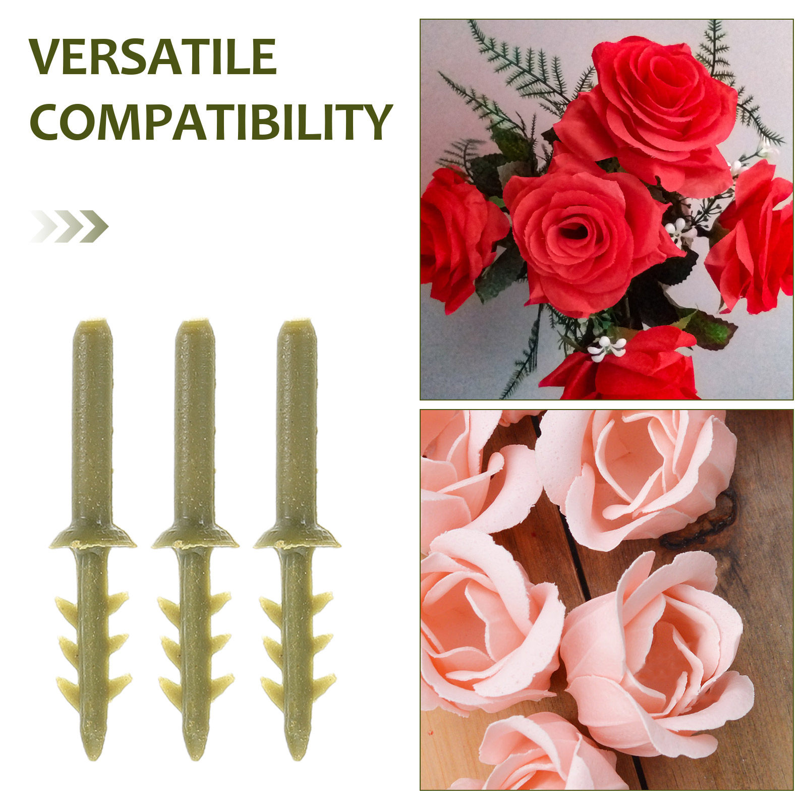 50개 인조 꽃 베이스 플라스틱 꽃 장식 부품 웨딩 D - Wedding Decoration Supply 리뷰 및 가격