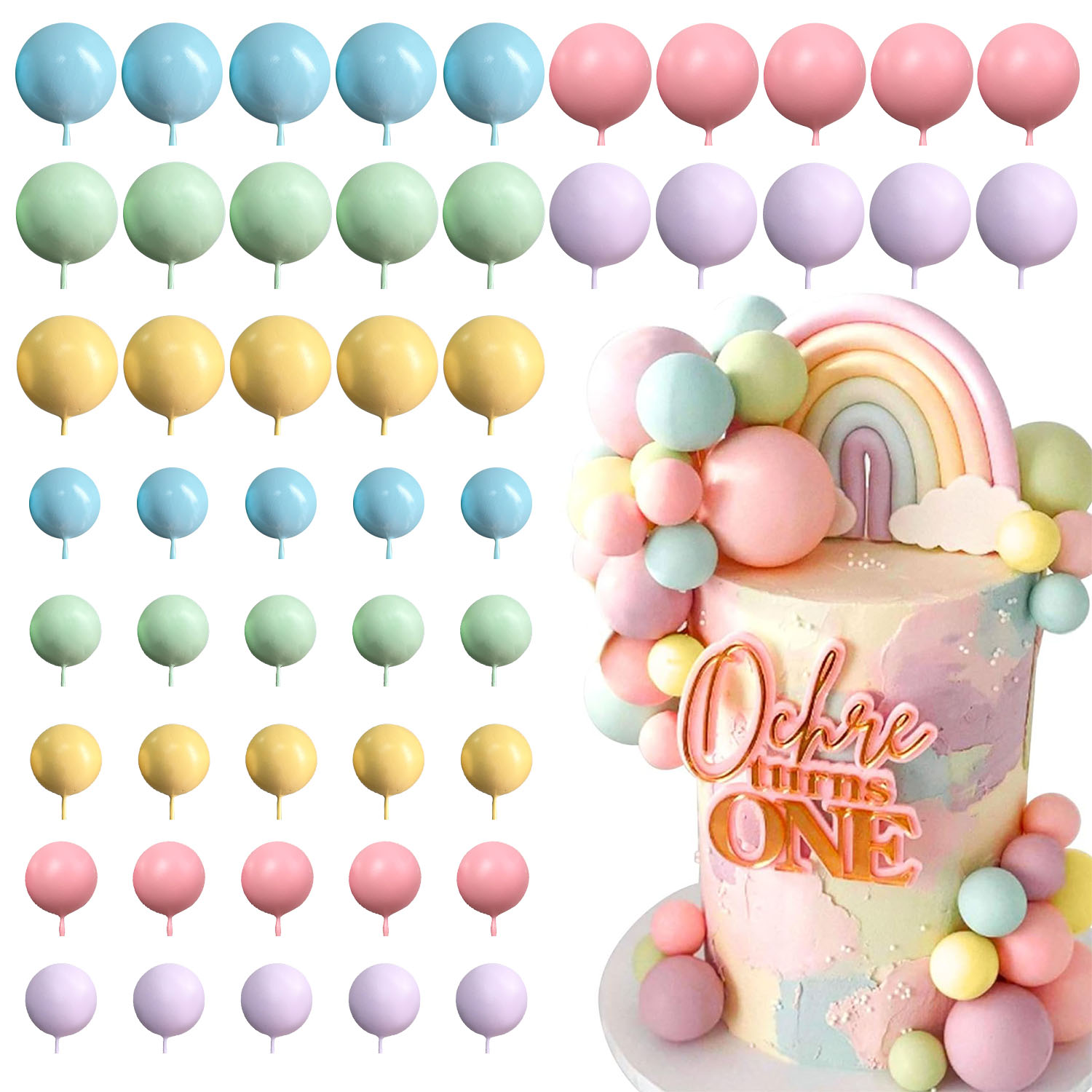 아기의 생일 웨딩 파티 완벽한 축하 장식을위한 50pc - Confetti Balloon Set 리뷰 및 가격