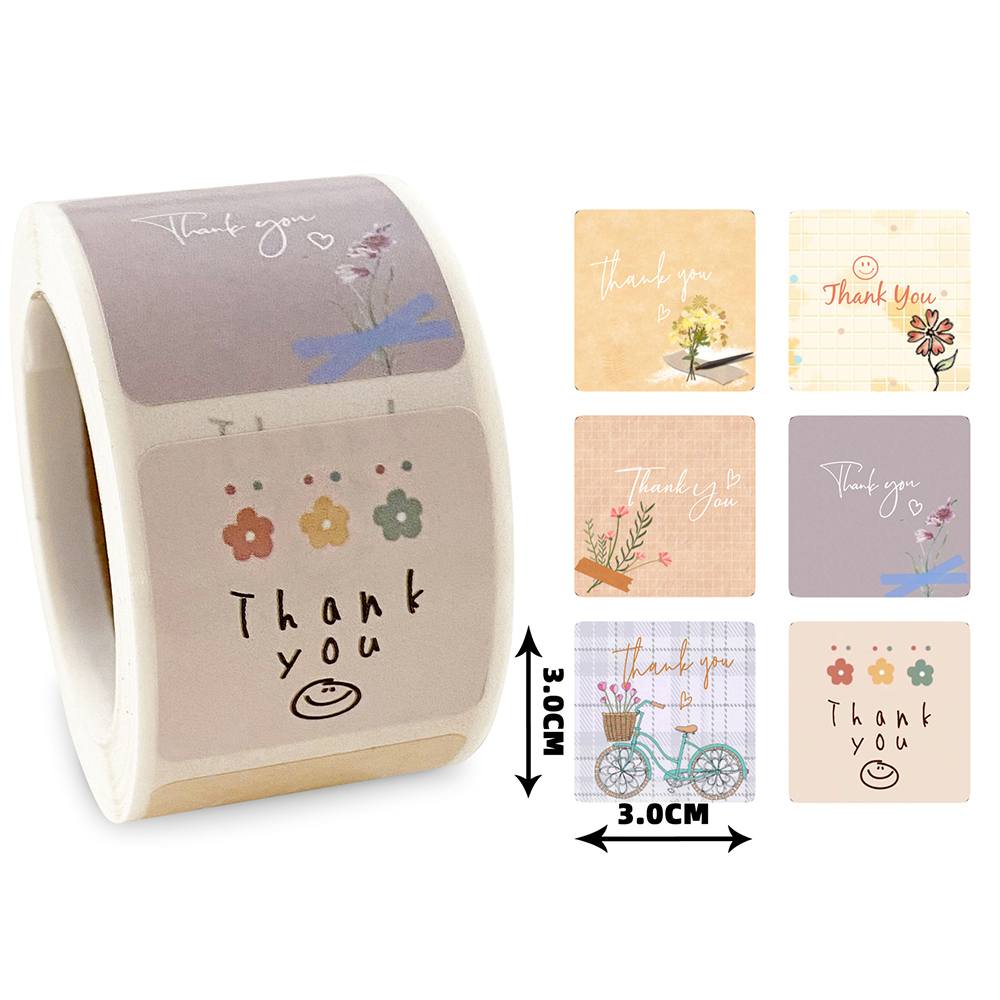 50-300pcs 귀여운 만화 꽃 감사 스티커 휴일/생 - Wedding Sutra 리뷰 및 가격