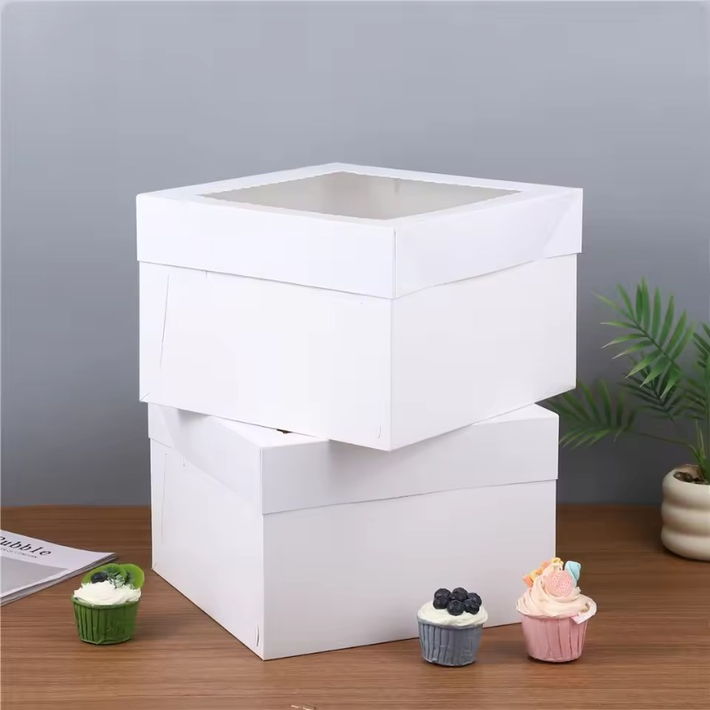 Yes2/4/6PCS 창문이 있는 일회용 흰색 케이크  - Wedding Decoration Supply 리뷰 및 가격