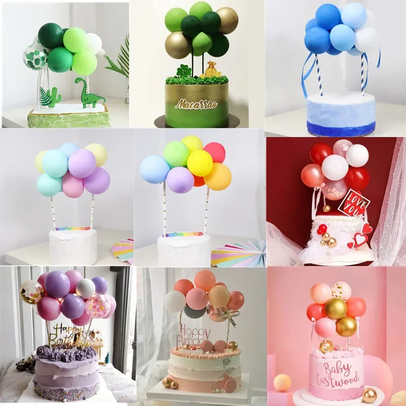 10 Pcs 5 인치 풍선 케이크 토퍼 금속 색종이 공 - Confetti Balloon Set 리뷰 및 가격