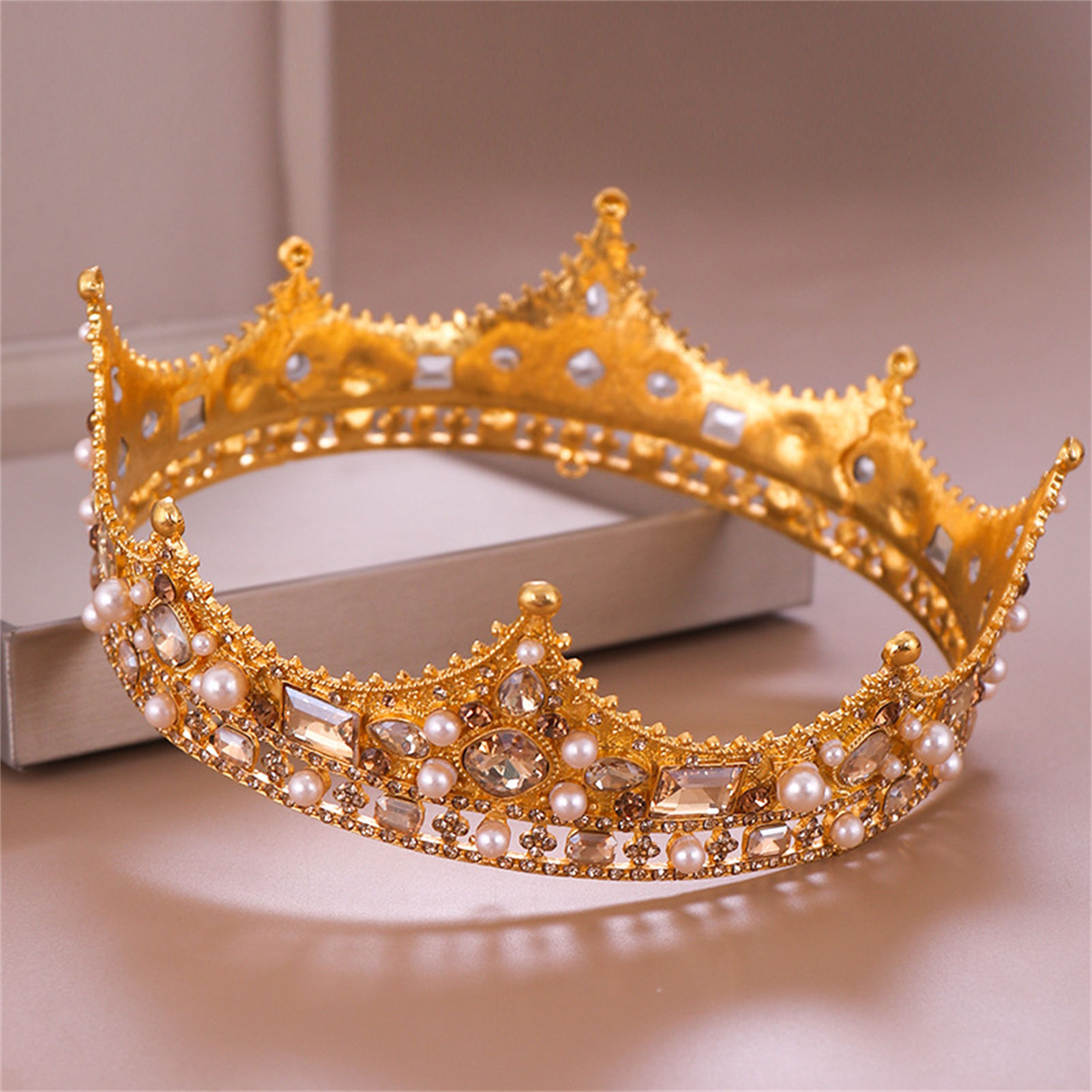 신부 왕관 라인스톤 티아라 바로크 헤어 액세서리 웨딩  - Wedding Decoration Supply 리뷰 및 가격